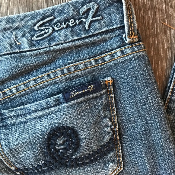 EUC 7 FAM bootcut jeans size 25 - Picture 7 of 8